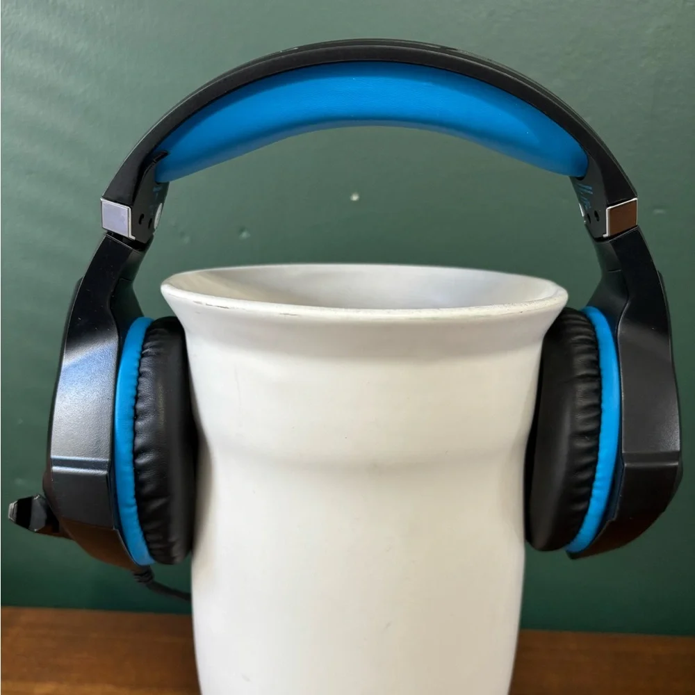 Blue and Black Gaming Headset